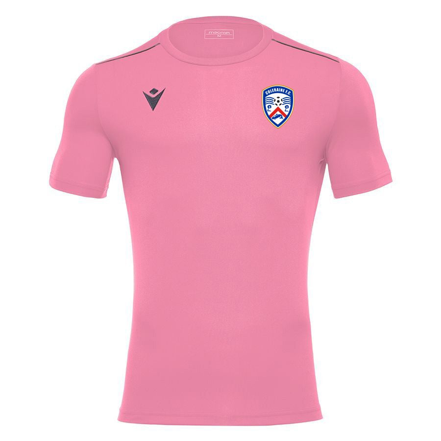 Coleraine FC Adult Macron T-Shirt Pink 2026/27