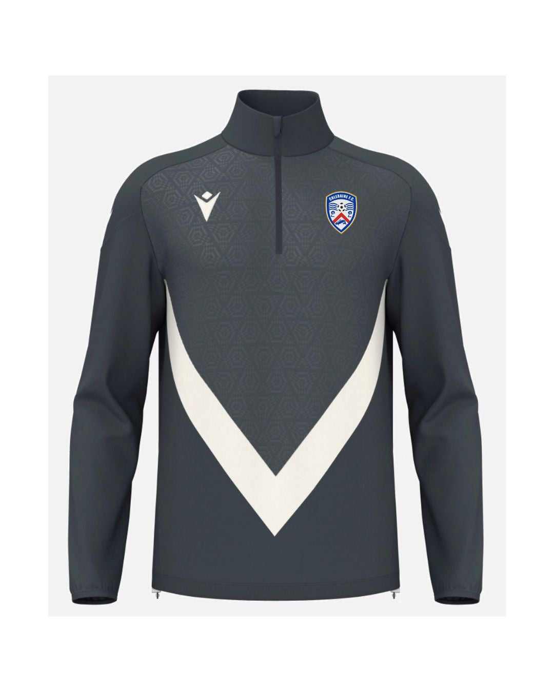 Coleraine FC Adult Macron Anduin Anthracite 1/4 Zip 2026/27