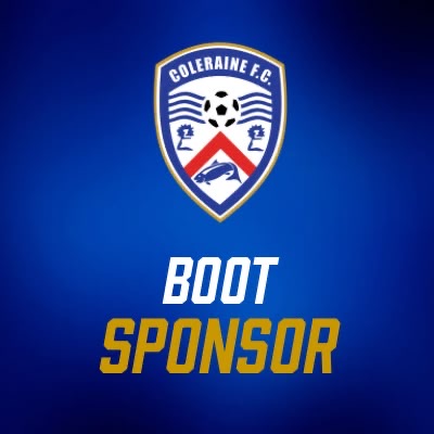 Coleraine FC Boots Sponsor 2026/27