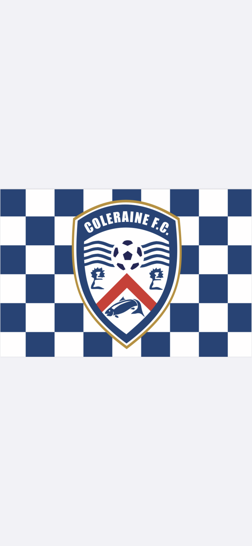 Coleraine FC Flag 3ft x 2ft