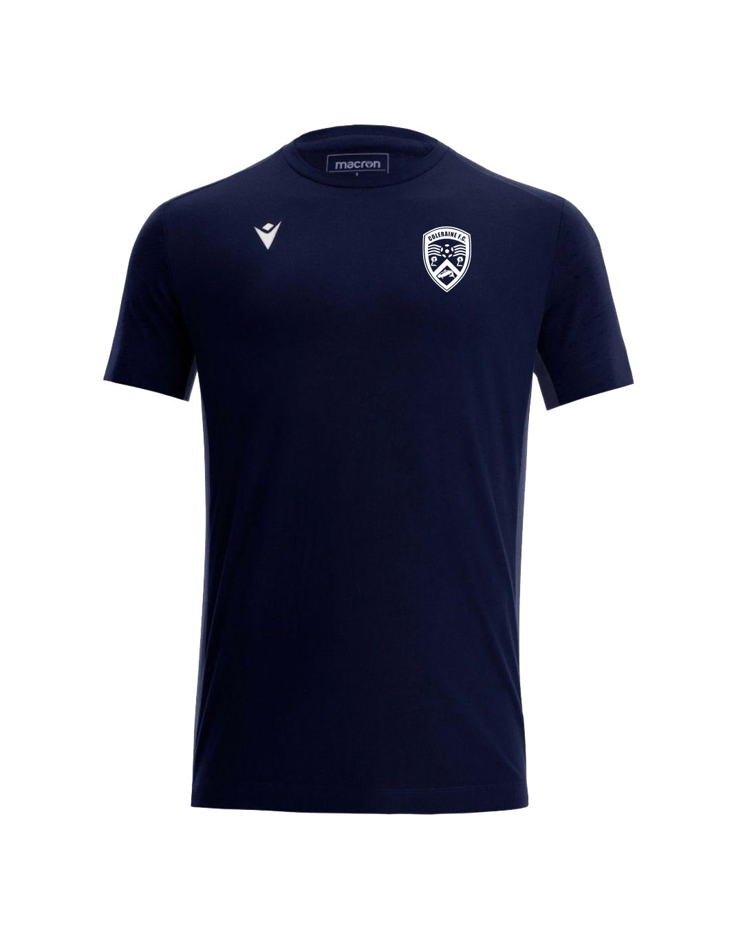 Coleraine FC Adult Macron Nevel Navy T-Shirt 2026/27