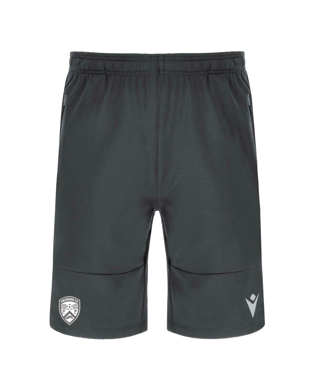 Coleraine FC Adult Macron Anthracite Training Shorts (Zipped Pockets) 2026/27
