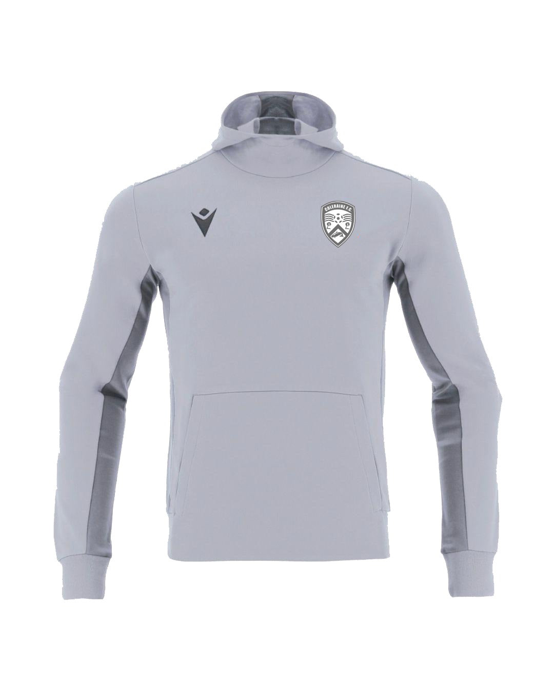 Coleraine FC Kids Macron Hoodie Grey 2026/27