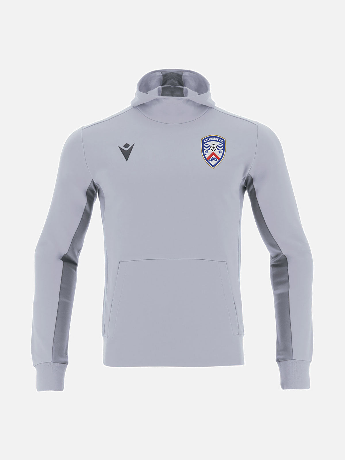 Coleraine FC Adult Macron Hoodie Grey 2025/26
