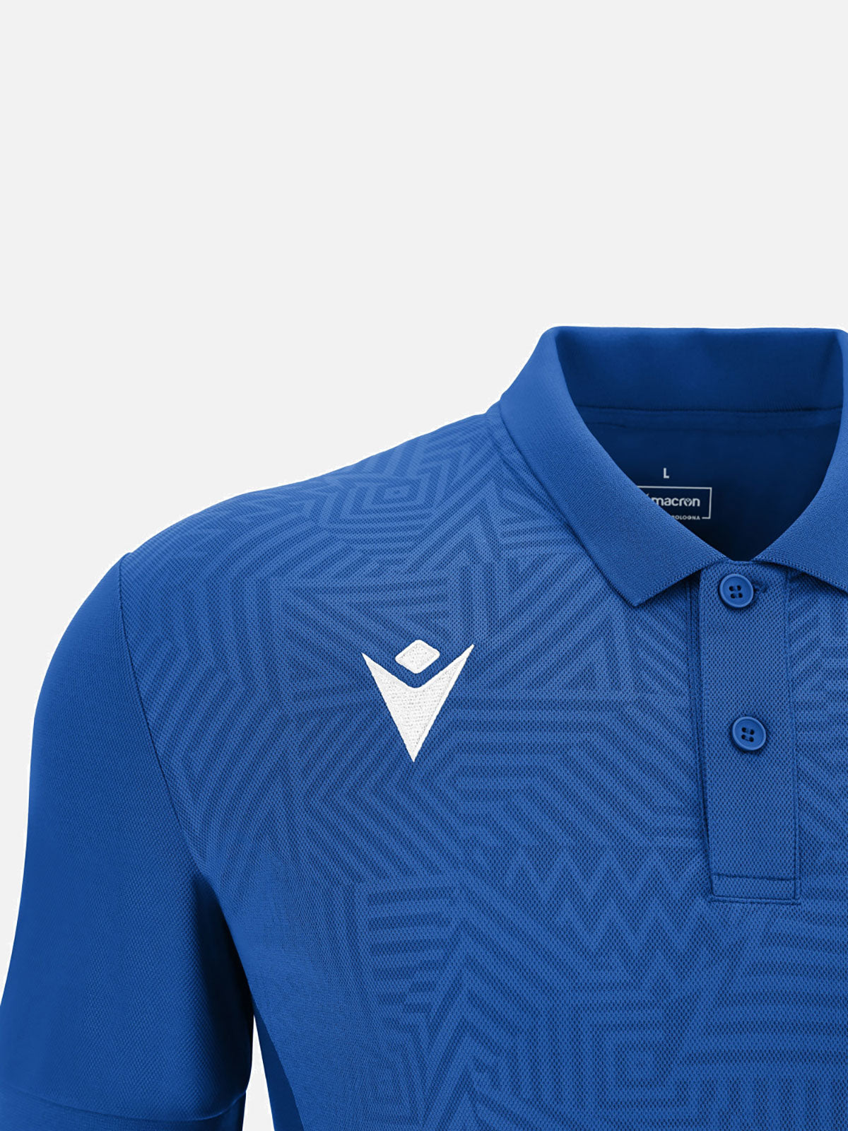Coleraine FC Adult Macron Poloshirt Blue 2025/26