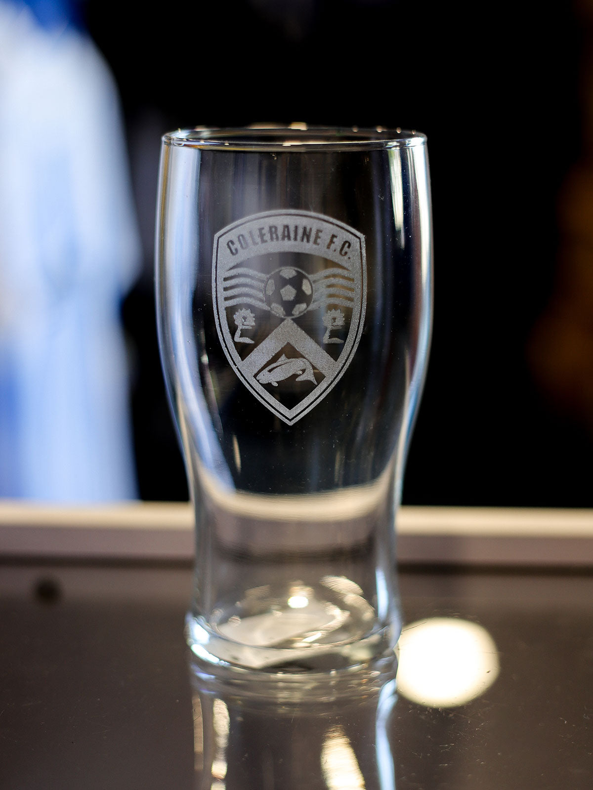 Coleraine FC Pint Glass