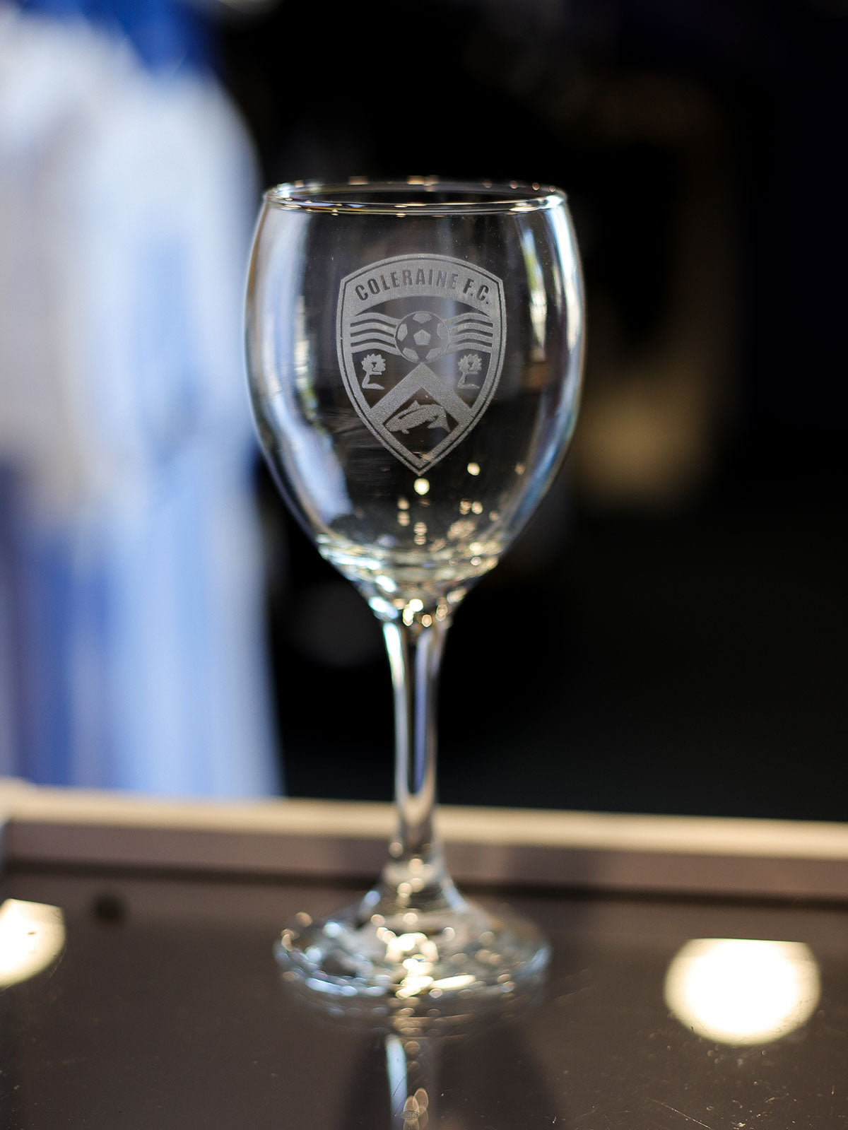 Coleraine FC Wine Glass