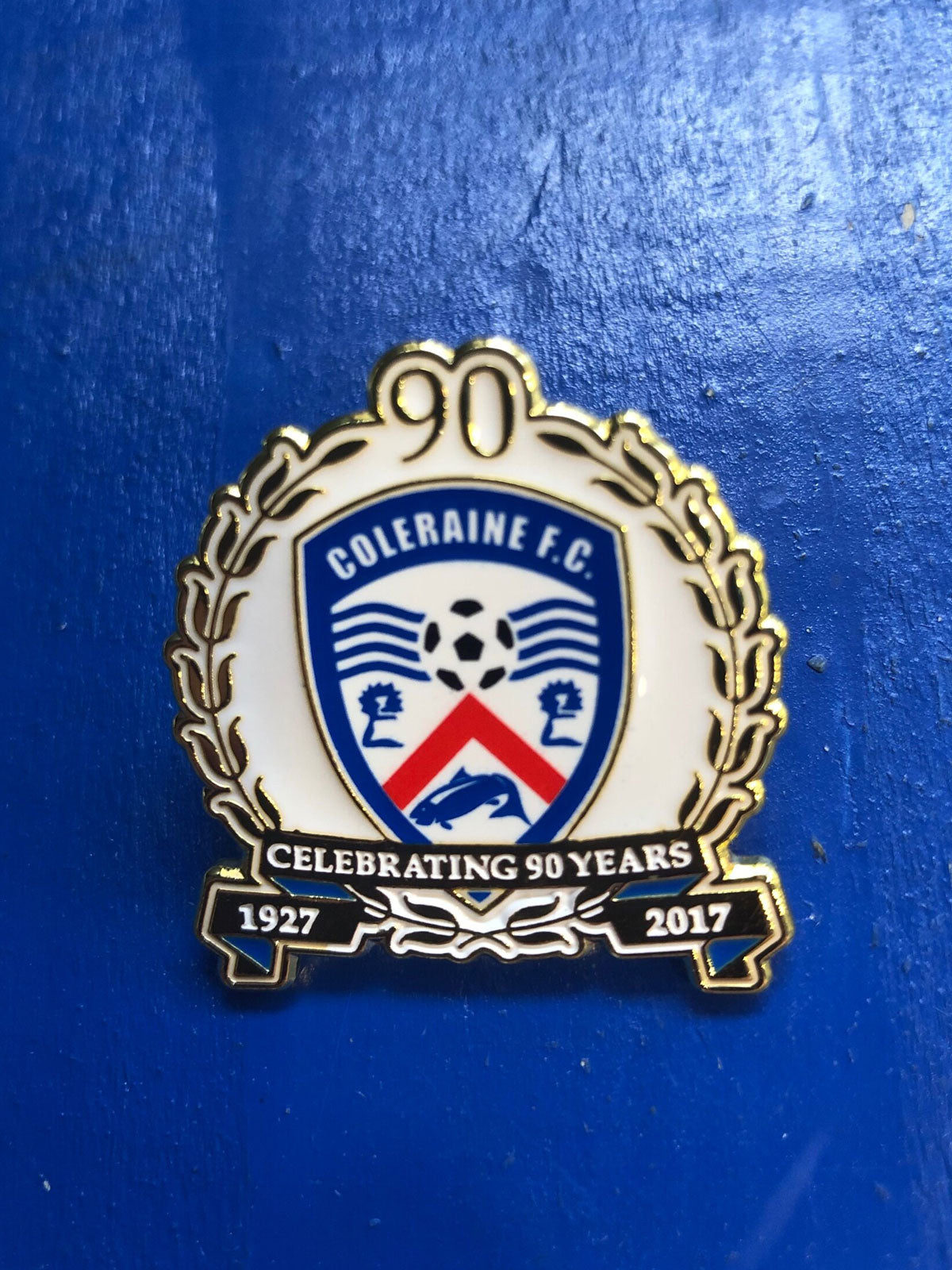 Coleraine FC 90th Anniversary Pin Badge