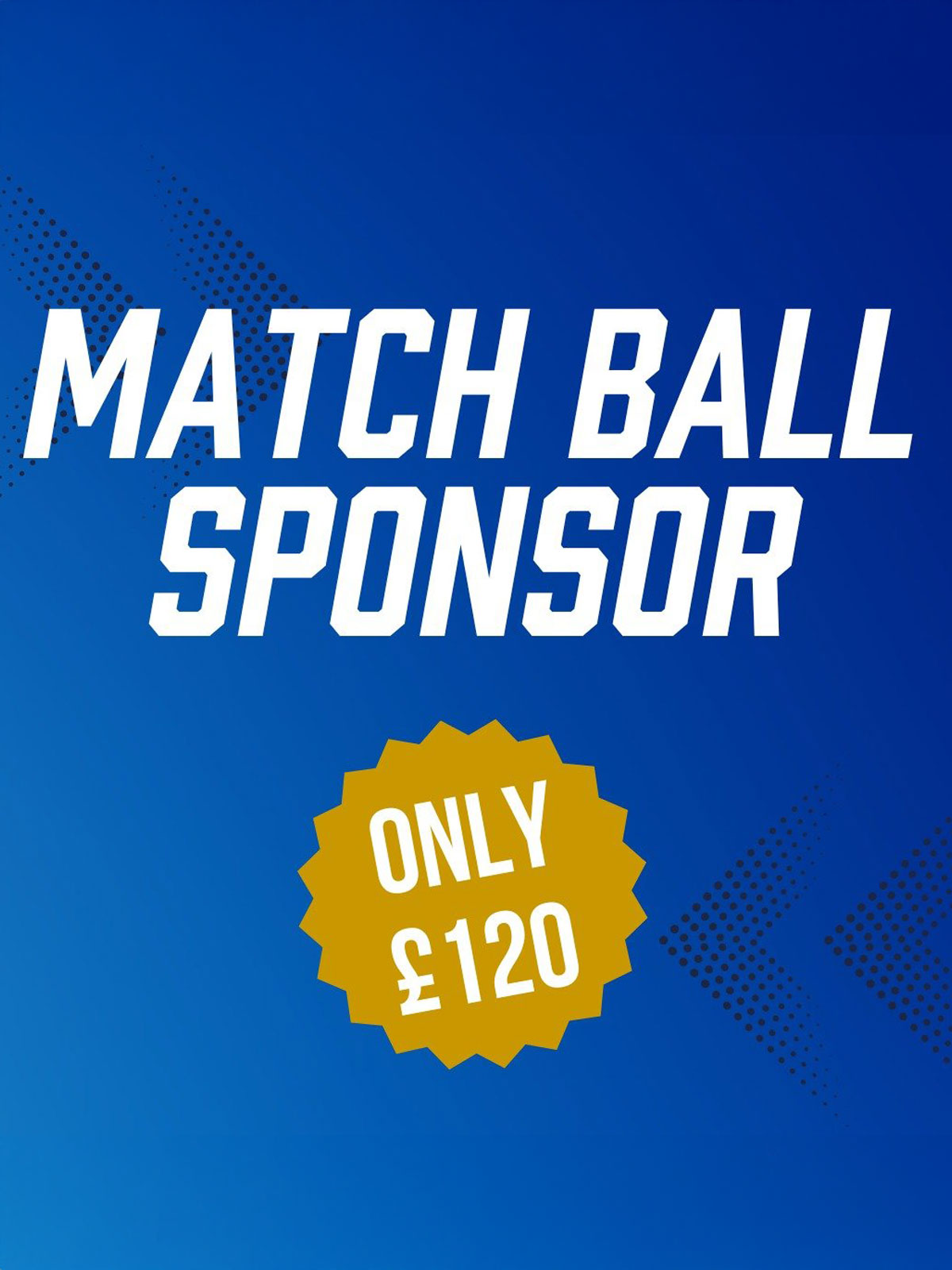 Coleraine FC Match Day Ball Sponsor