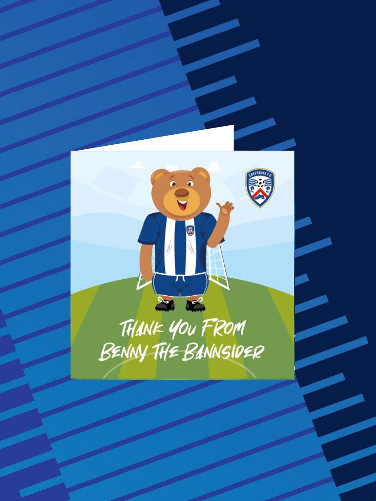 Coleraine FC Thank You Card