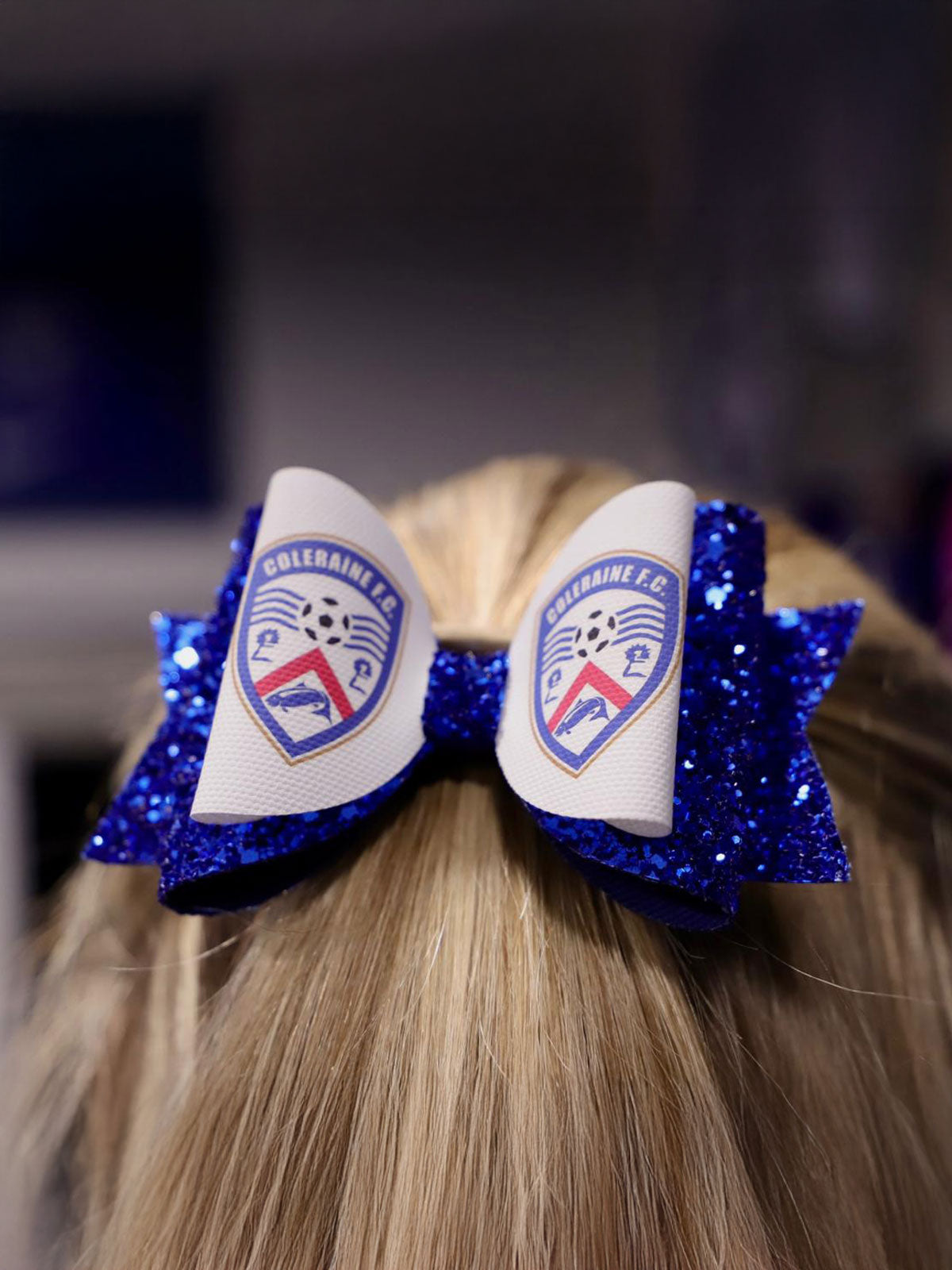 Coleraine FC Bow Hair Clip