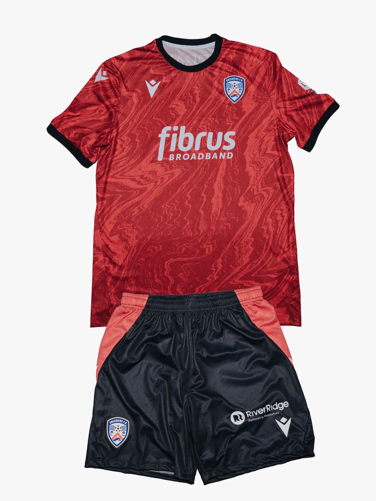 Coleraine FC Baby/Infant Macron Away Jersey and Shorts 2025/26