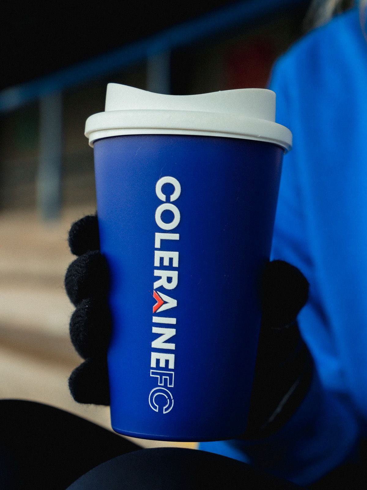 Coleraine FC Travel Mug Blue