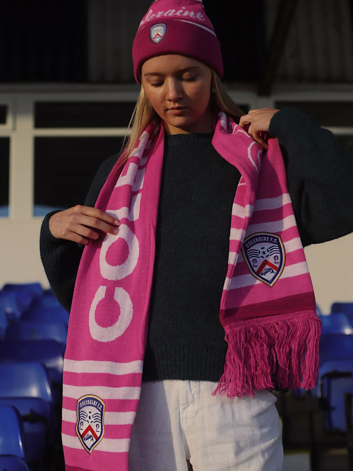 Coleraine FC Pink Scarf