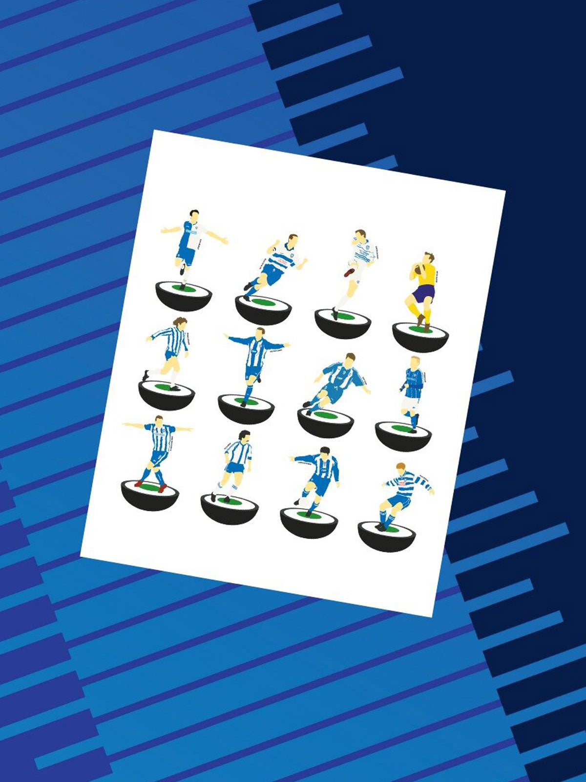 Coleraine FC A3 Classic Subbuteo Print - Print Only